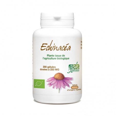 Echinacéa Bio(Echinacea purpurea) Bio 200 gélules végétales