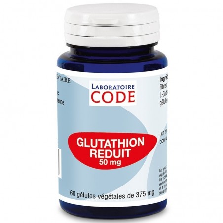 Glutathion Réduit (L-Glutathion) 60 gélules végétales 375 mg