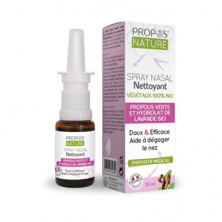 Spray nasal Propolis verte Bio et hydrolat de lavande Bio- 15 ml