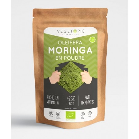 Moringa Bio en Poudre - (Moringa Oleifera) Qualité Premium