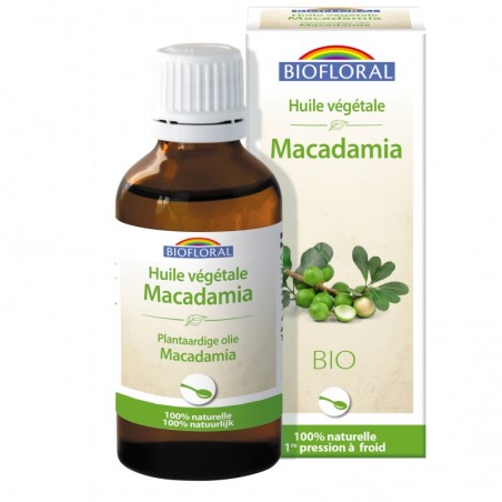 Huile végétale Bio Macadamia Biofloral 50 ml
