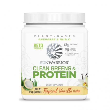 Sunwarrior Clean Greens & Protein - Tropical Vanille - 175 g
