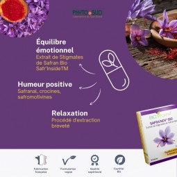 Safra’Nov® Bio  Extrait de safran (Crocus sativus )